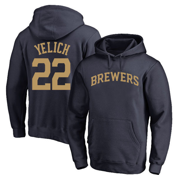 MLB 釀酒人隊 Brewers 美式復古加絨連帽外套｜棒球風衛衣