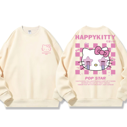 HelloKitty 秋冬新款 親子情侶裝圓領長袖