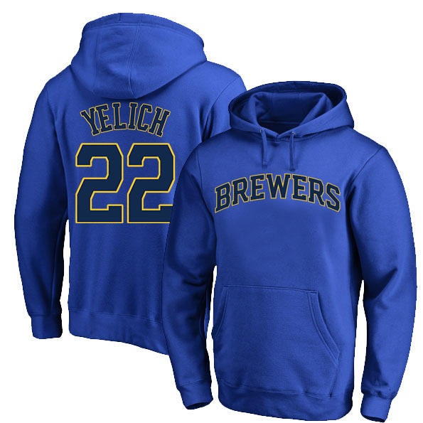 MLB 釀酒人隊 Brewers 美式復古加絨連帽外套｜棒球風衛衣