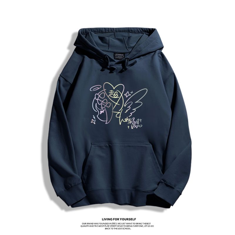 主播女孩重度依賴 2025秋冬新款 親子情侶裝連帽衛衣