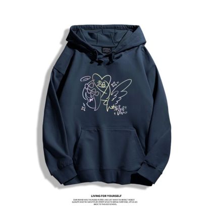 主播女孩重度依賴 2025秋冬新款 親子情侶裝連帽衛衣