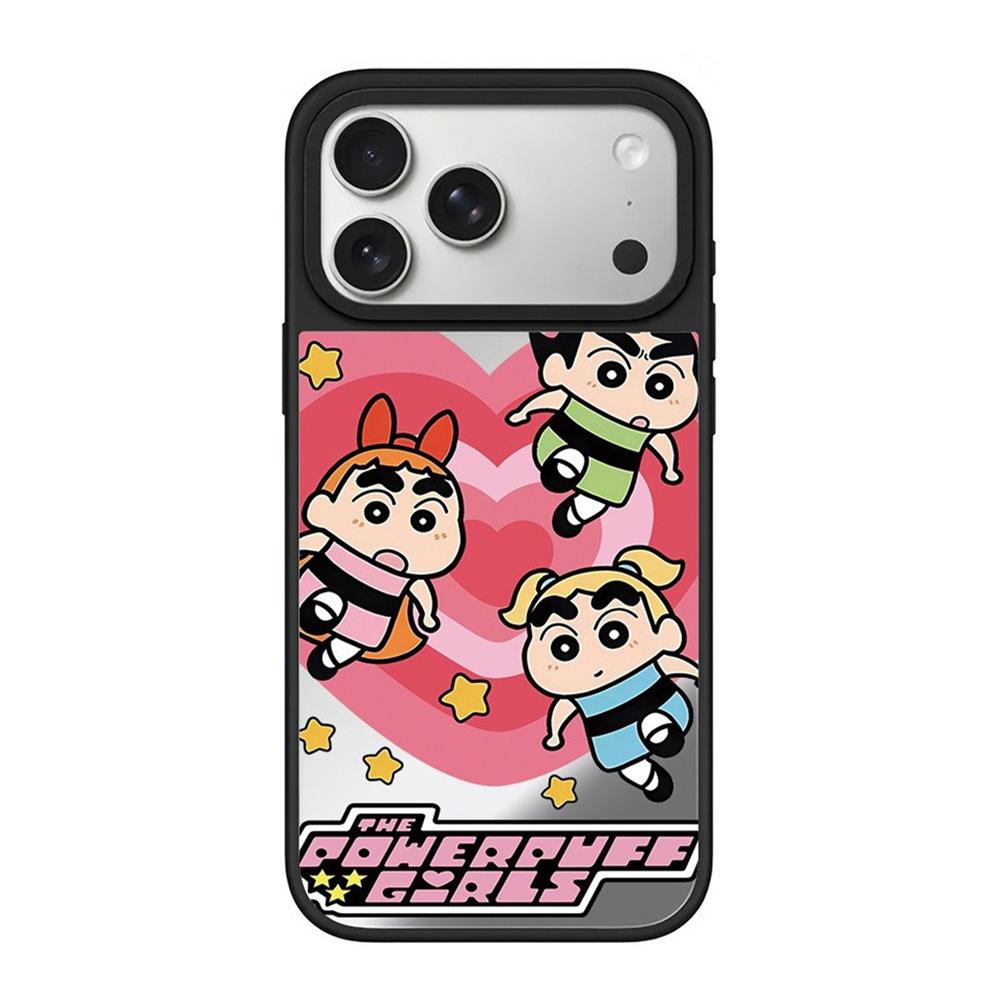 蠟筆小新 MagSafe 兼容鏡面強韌防摔手機殼