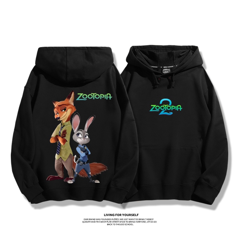 動物方城市 2025秋冬新款 親子情侶男女連帽衛衣