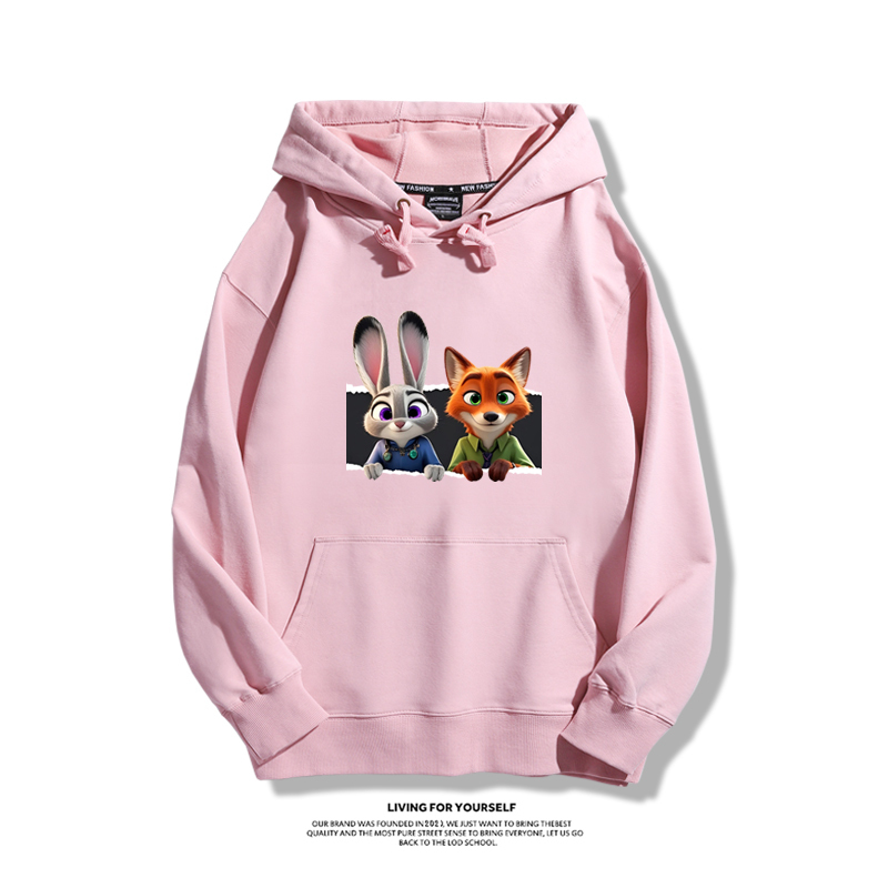 動物方城市 2025秋冬新款 親子情侶男女連帽衛衣