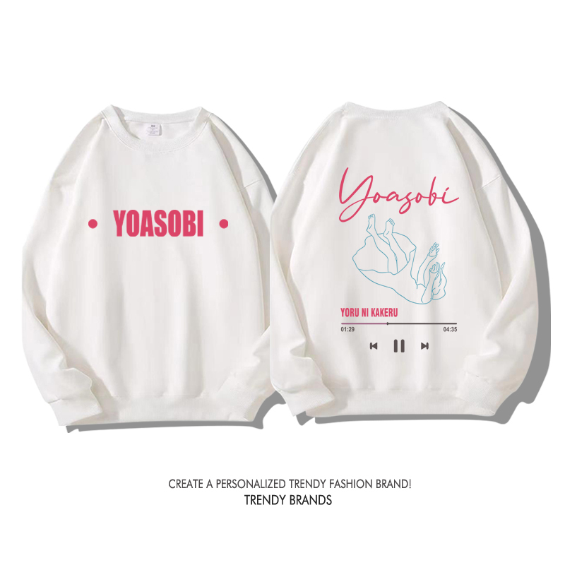 Yoasobi樂隊 秋冬新款 親子情侶裝圓領長袖