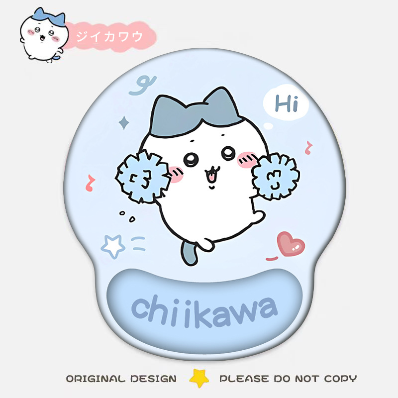吉伊卡哇滑鼠墊 Chiikawa｜可愛3D立體護腕墊 辦公桌面防滑鼠墊