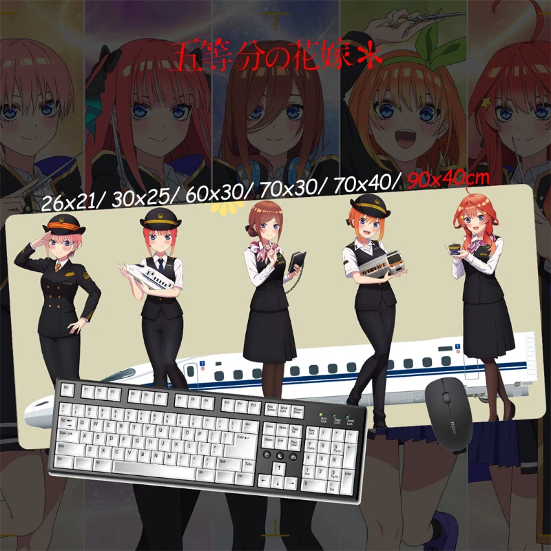 五等分的新娘超大電競涼感滑鼠墊