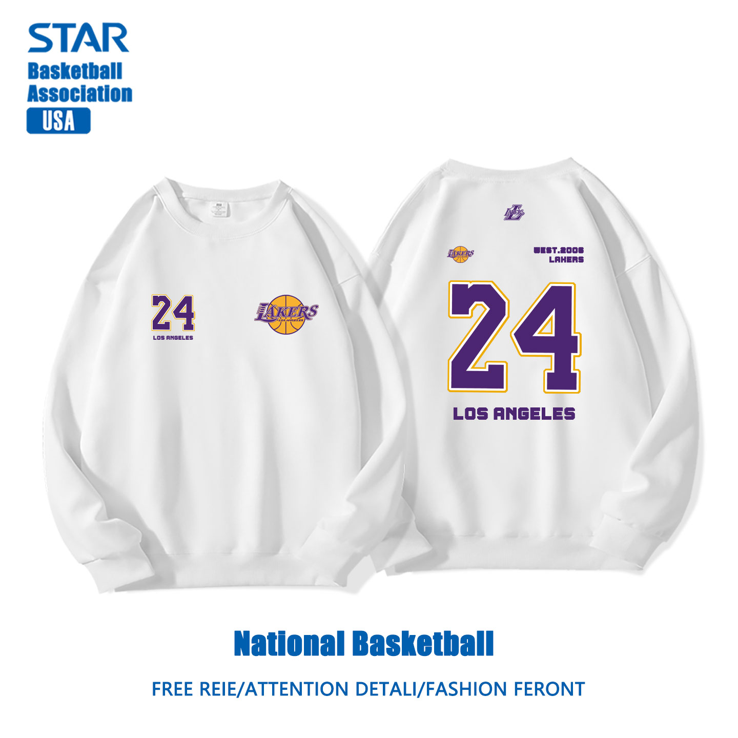 美式籃球 秋冬新款 親子情侶裝圓領長袖