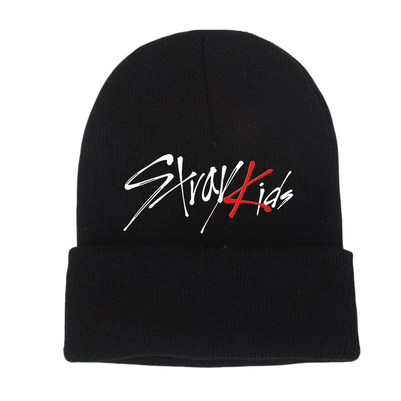 Stray Kids 應援週邊 時尚字母款針織帽