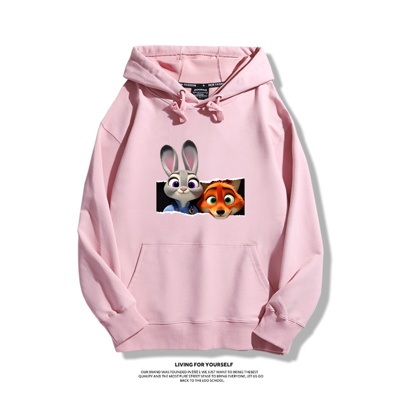 動物方城市 2025秋冬新款 親子情侶男女連帽衛衣