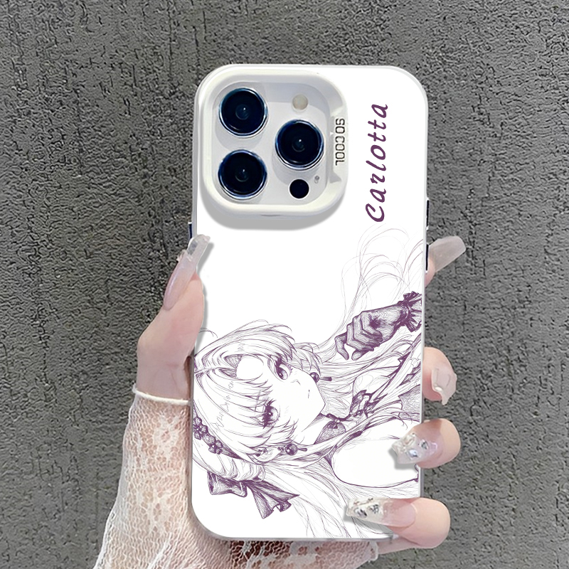 鳴潮彩銀線條漸變防摔手機殼