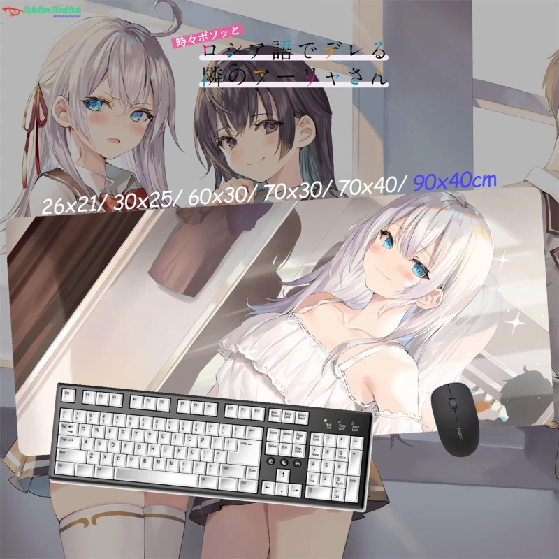遮羞艾莉超大電競涼感滑鼠墊