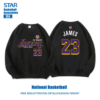 美式籃球 秋冬新款 親子情侶裝圓領長袖
