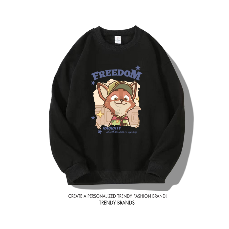 動物方城市 秋冬新款 親子情侶裝圓領長袖