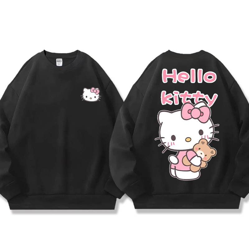 HelloKitty 秋冬新款 親子情侶裝圓領長袖
