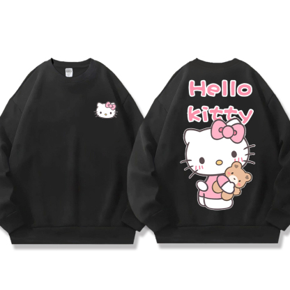 HelloKitty 秋冬新款 親子情侶裝圓領長袖