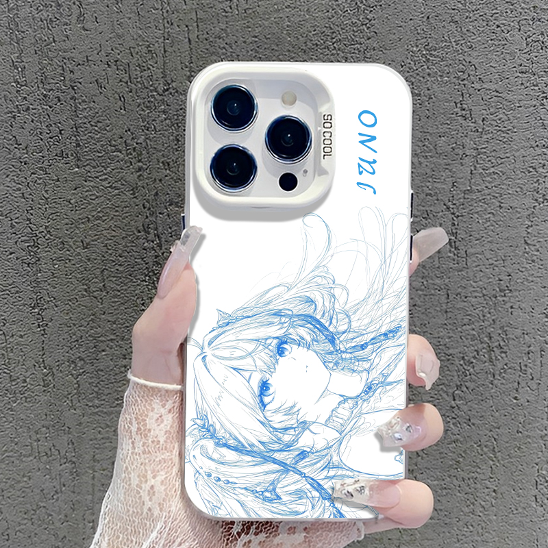 鳴潮彩銀線條漸變防摔手機殼