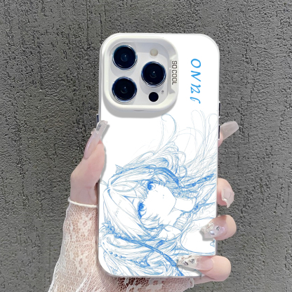 鳴潮彩銀線條漸變防摔手機殼