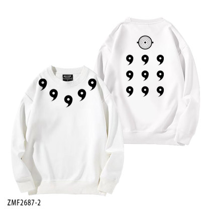 火影忍者宇智波斑六道模式 秋冬新款 親子情侶裝圓領長袖