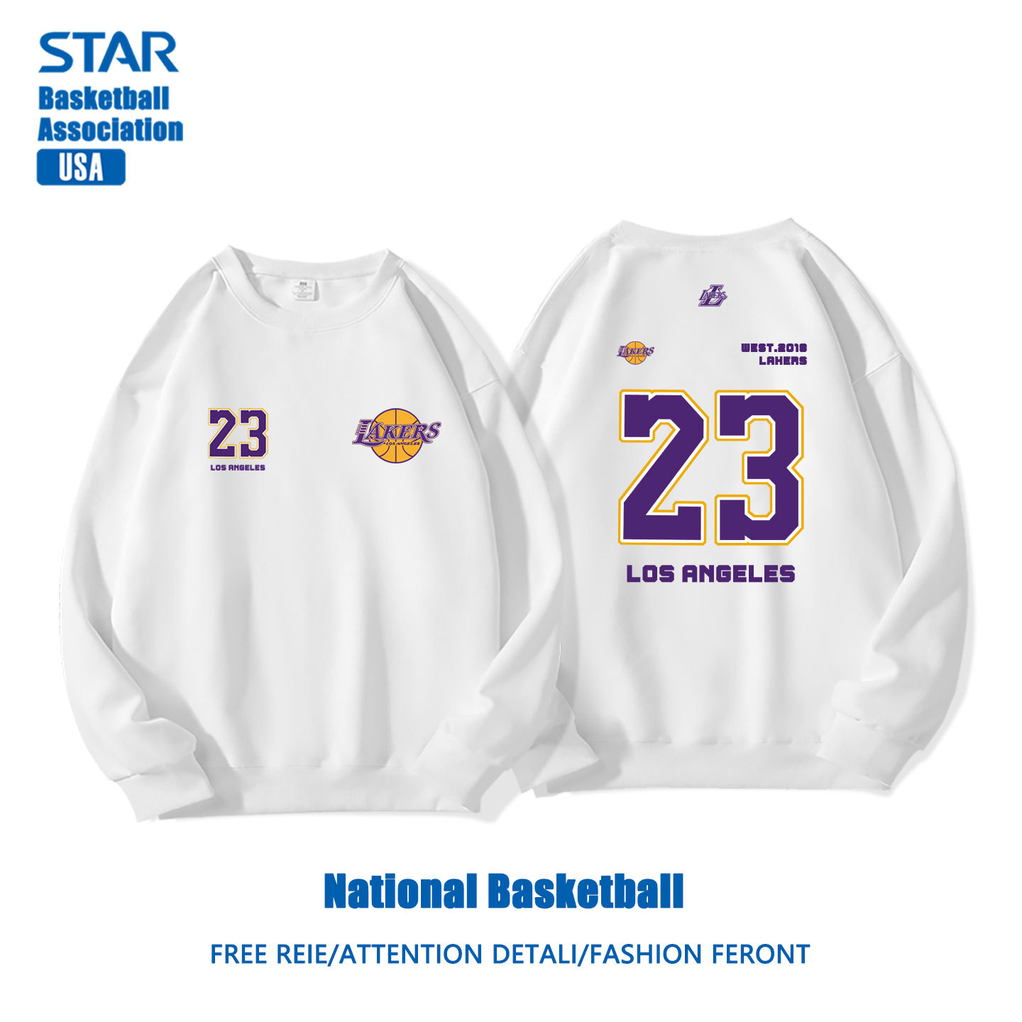 美式籃球 秋冬新款 親子情侶裝圓領長袖