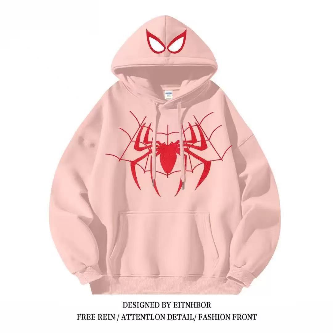 Spider 系列連帽衛衣｜美式Oversize寬鬆衛衣 情侶潮流外套
