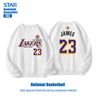美式籃球 秋冬新款 親子情侶裝圓領長袖