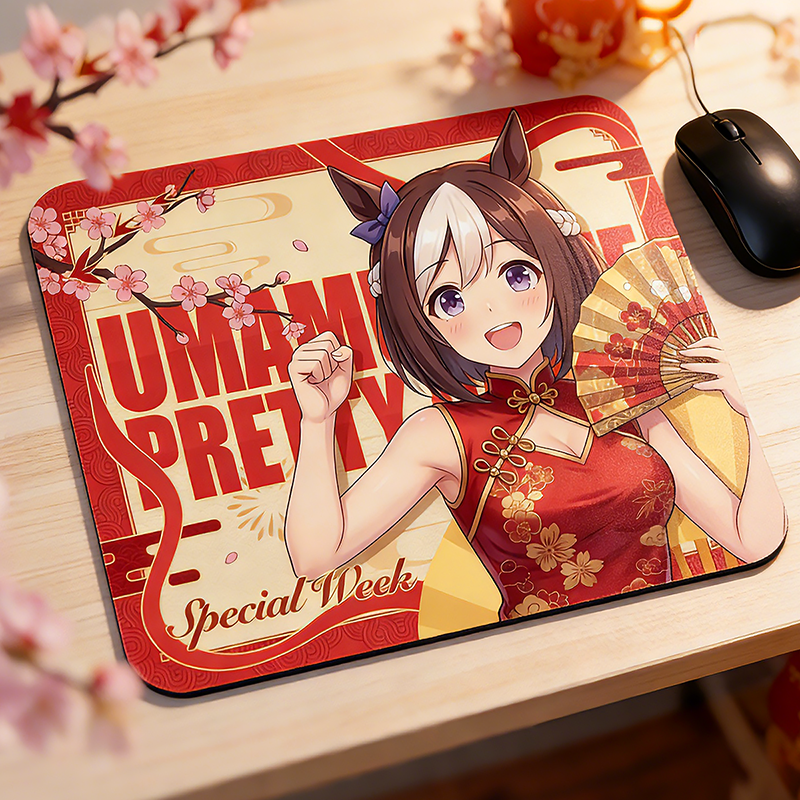 賽馬娘 動漫週邊新年主題 布質滑鼠墊