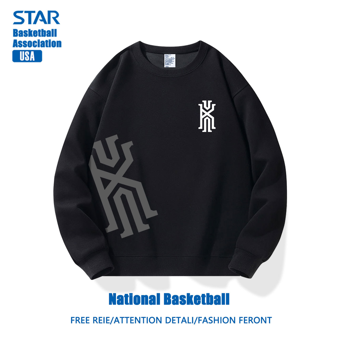 美式籃球 秋冬新款 親子情侶裝圓領長袖