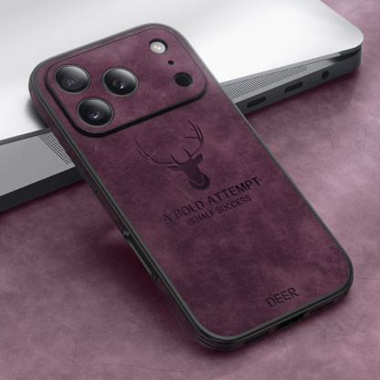 輕奢羊巴皮麋鹿磁吸手機殼