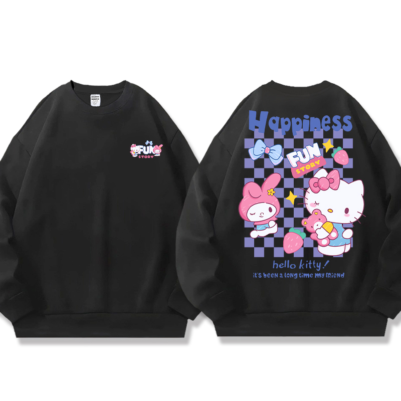 HelloKitty 秋冬新款 親子情侶裝圓領長袖