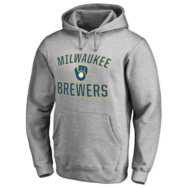MLB 釀酒人隊 Brewers 美式復古加絨連帽外套｜棒球風衛衣