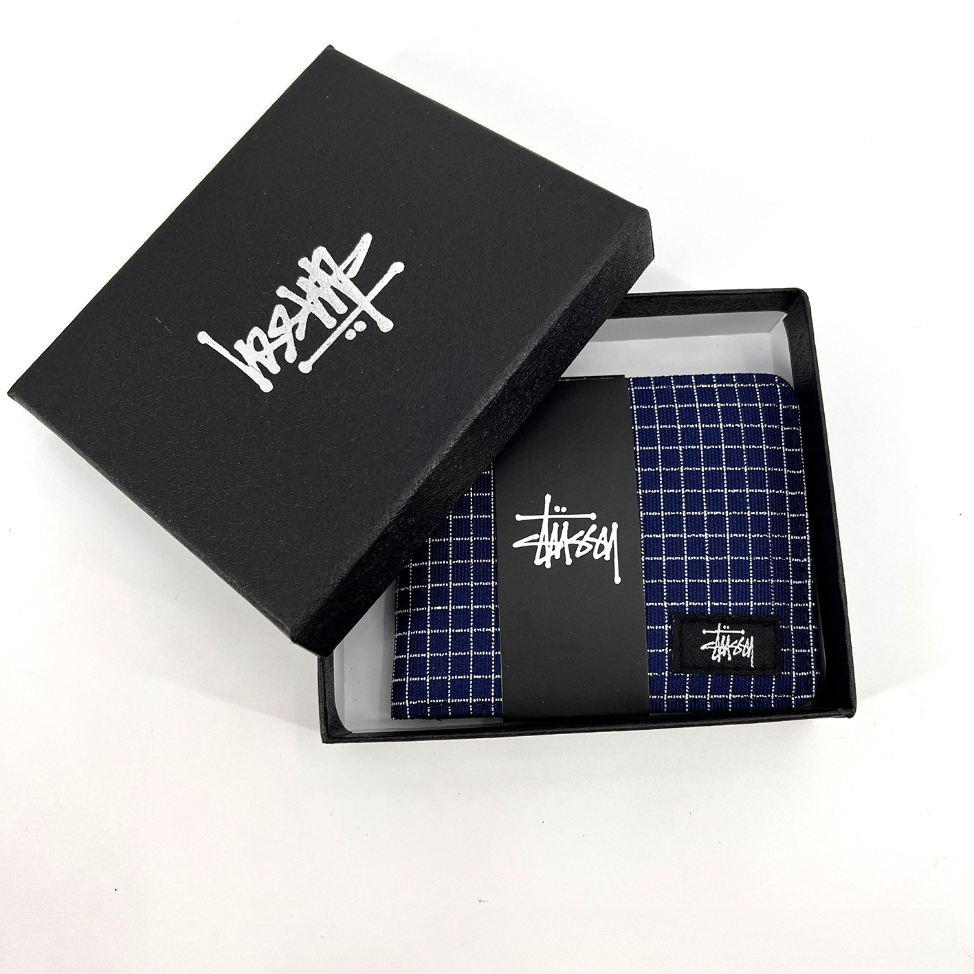 斯圖西潮牌皮夾 潮牌牛津布短版錢包