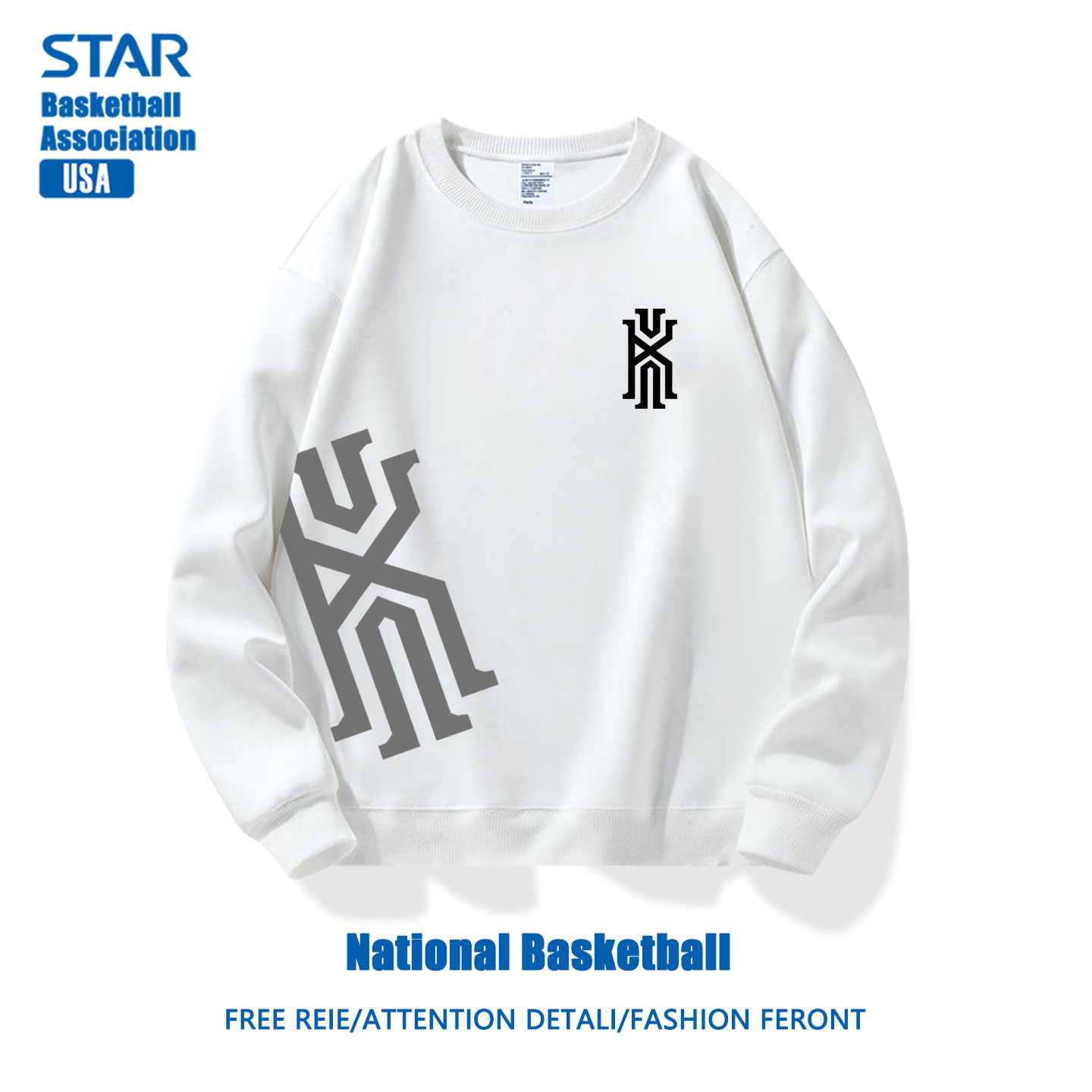 美式籃球 秋冬新款 親子情侶裝圓領長袖