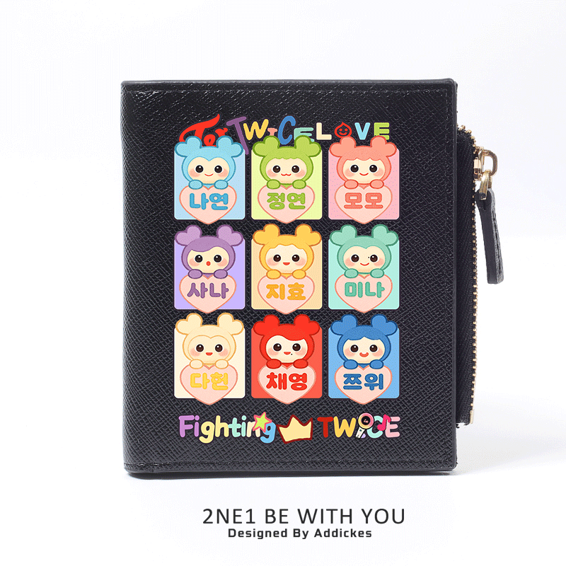 TWICE 兔瓦斯女團週邊 同款粉絲應援 高顏值錢包