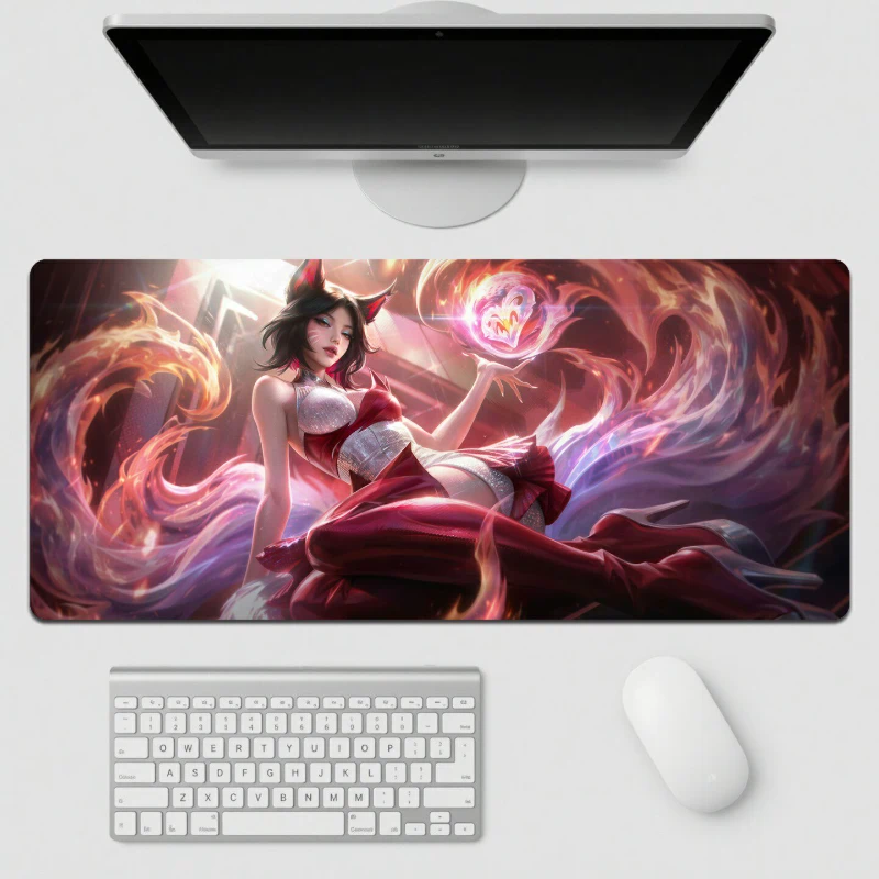 英雄聯盟 LOL K/DA Firestarter 加大滑鼠墊｜電競遊戲桌墊