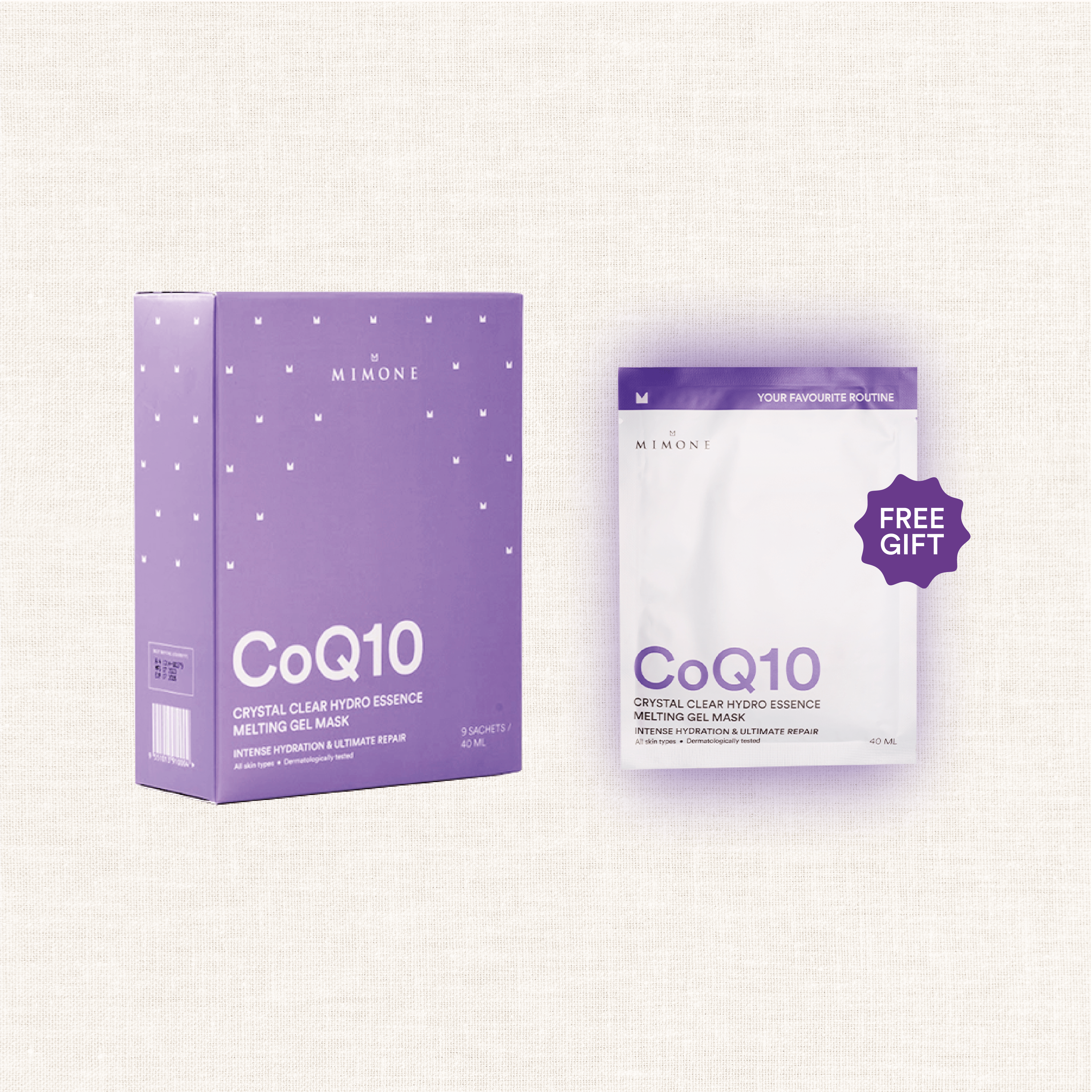 CoQ10 Crystal Clear Hydro Essence Melting Gel Mask