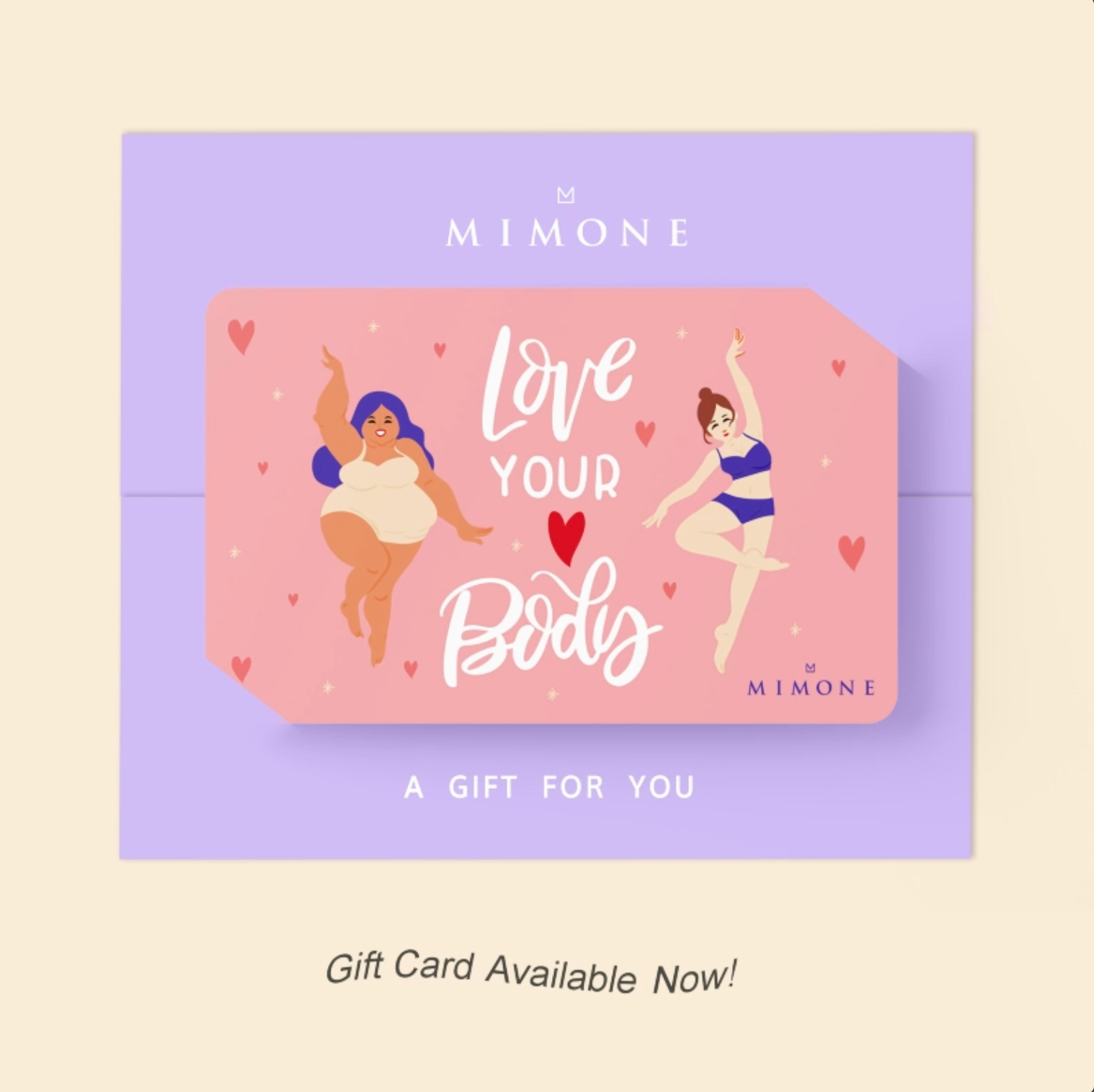 Physical Gift Card (In Store Use) Design C: Care & Love Your Body