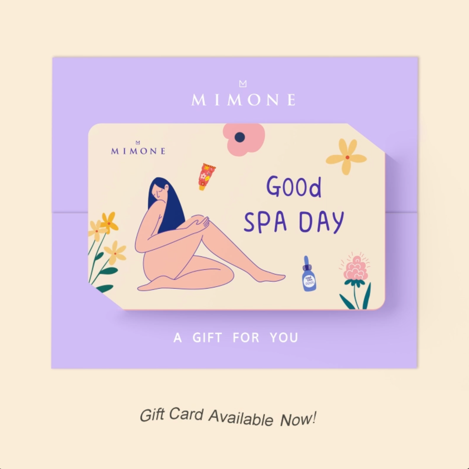 Physical Gift Card (In Store Use) Design B: Good Spa Day