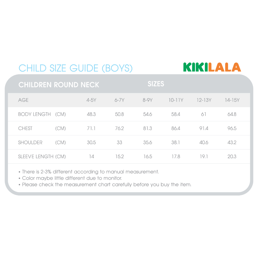 Kikilala Children Boy Round Neck T-Shirt TSK1161-KIKILALA