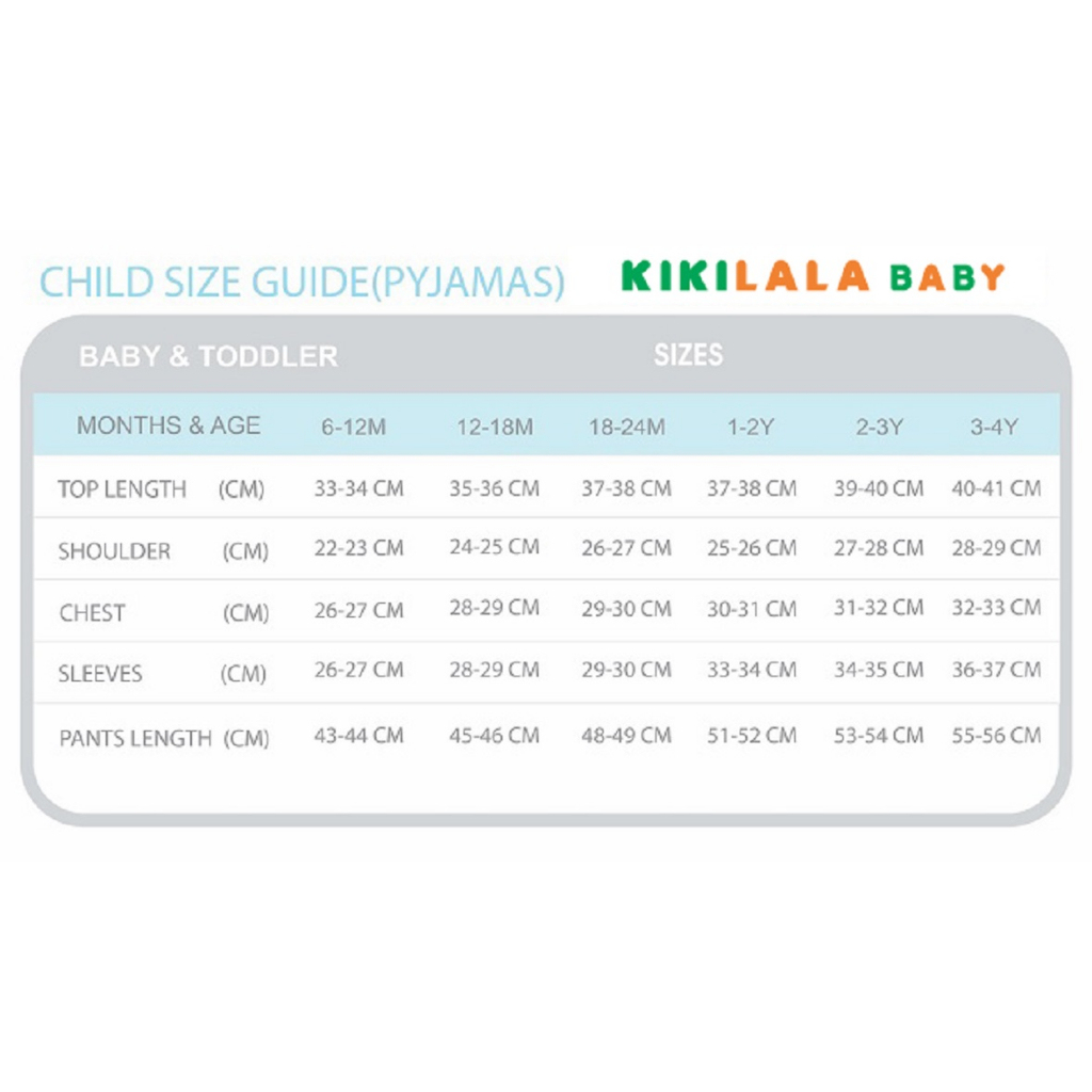 Kikilala Baby Pyjamas Long Sleeves PJB265-KIKILALA