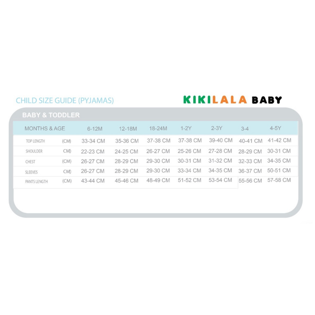 Kikilala Baby Pyjamas Long Sleeves PJB267-KIKILALA