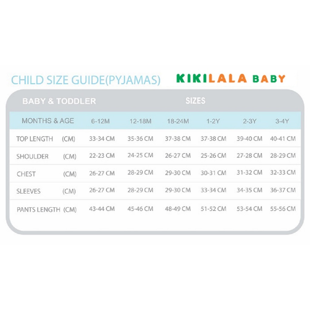 Kikilala Baby Pyjamas Long Sleeves PJB266-KIKILALA