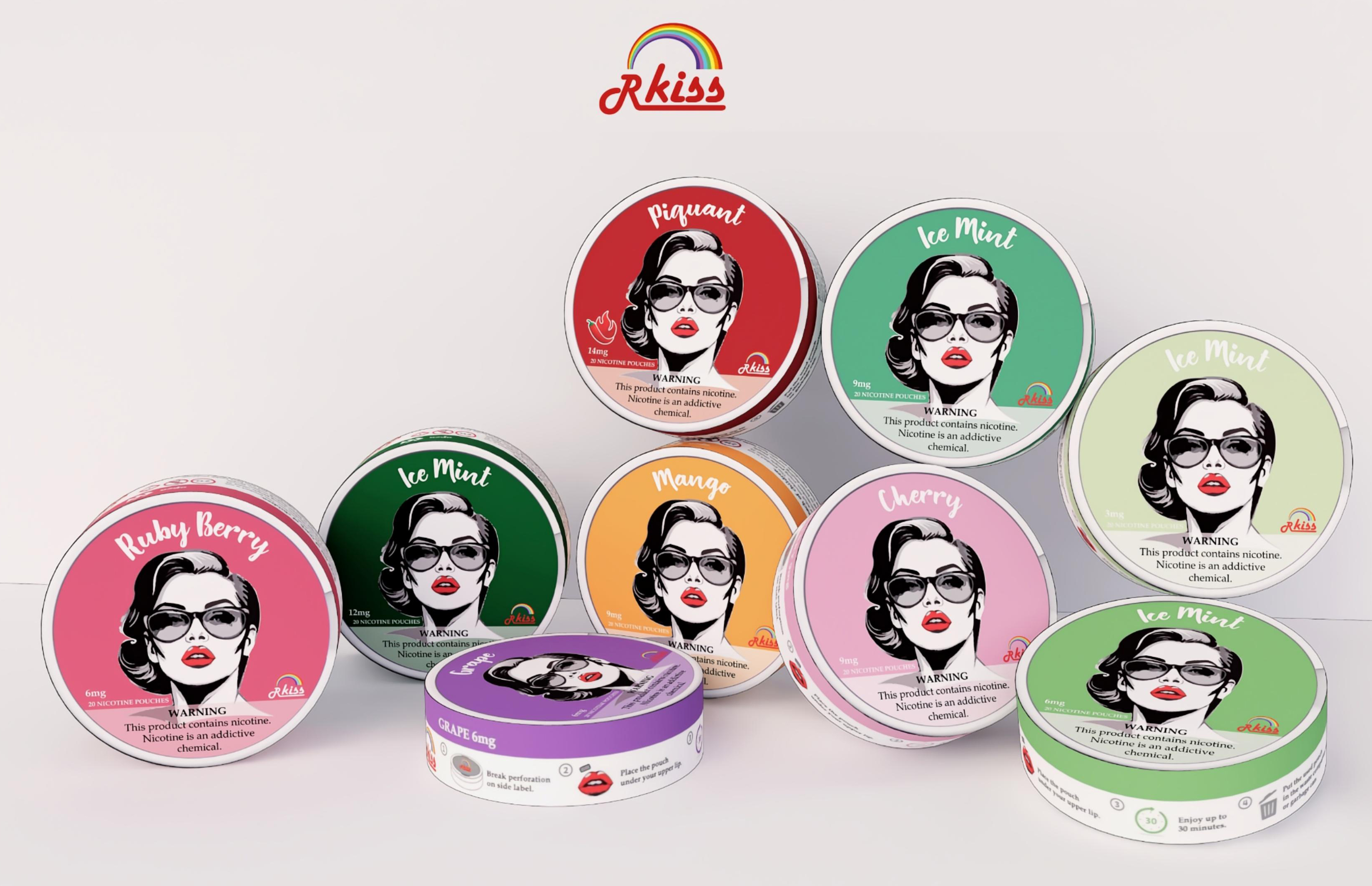 香港Rkiss 尼古丁袋 口含煙 無煙霧 適用場景不限 飛機/高鐵/地鐵/開會/醫院等都可以食 香港現貨 發貨快 當天寄出 支持批發