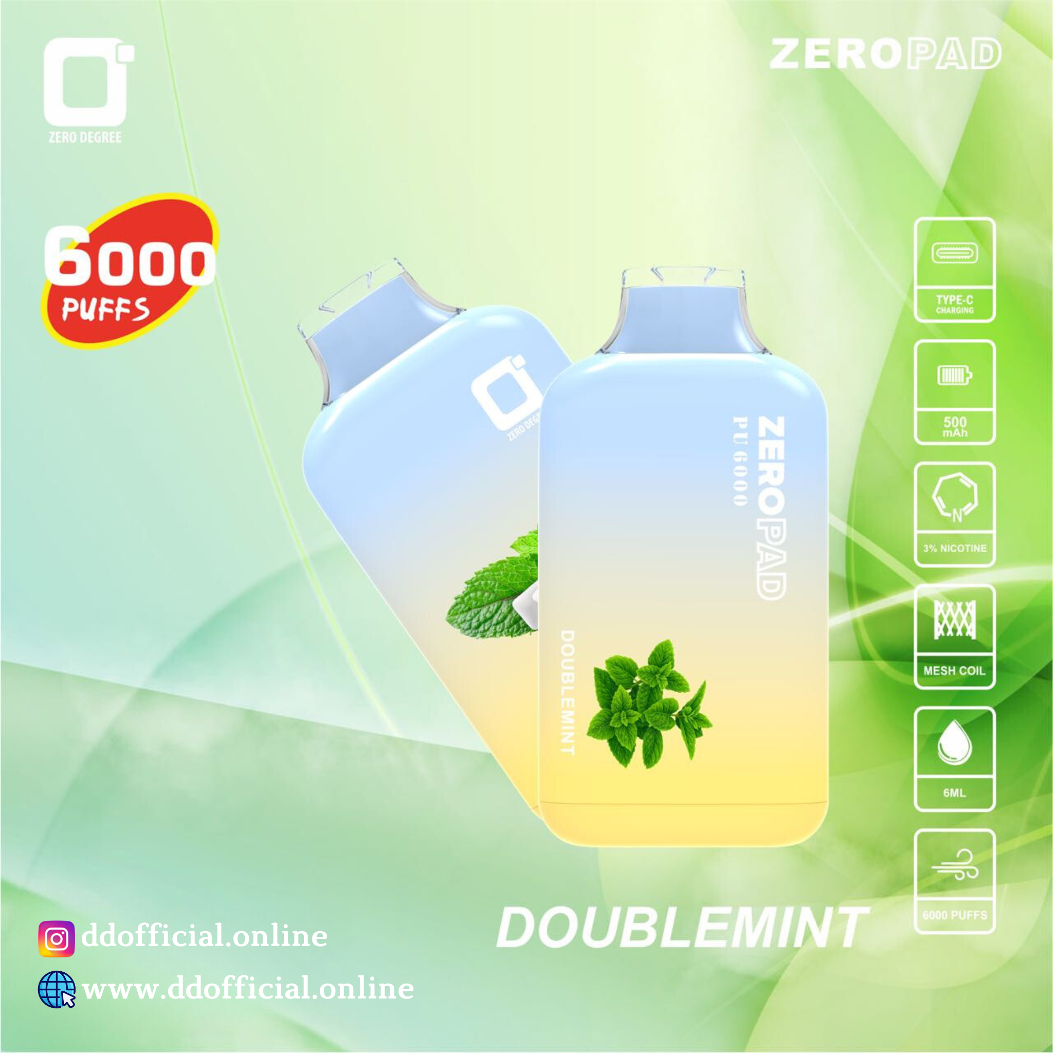 Zero-Degree - ZeroPad【Disposable Vape】