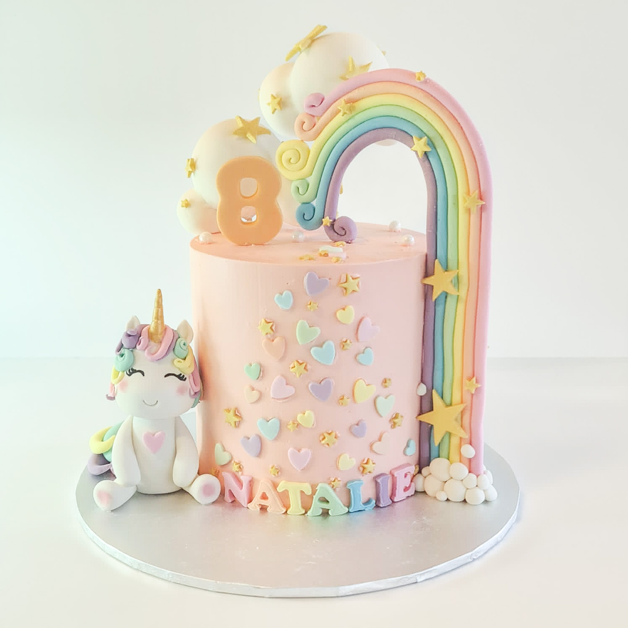Rainbow Unicorn Cake 