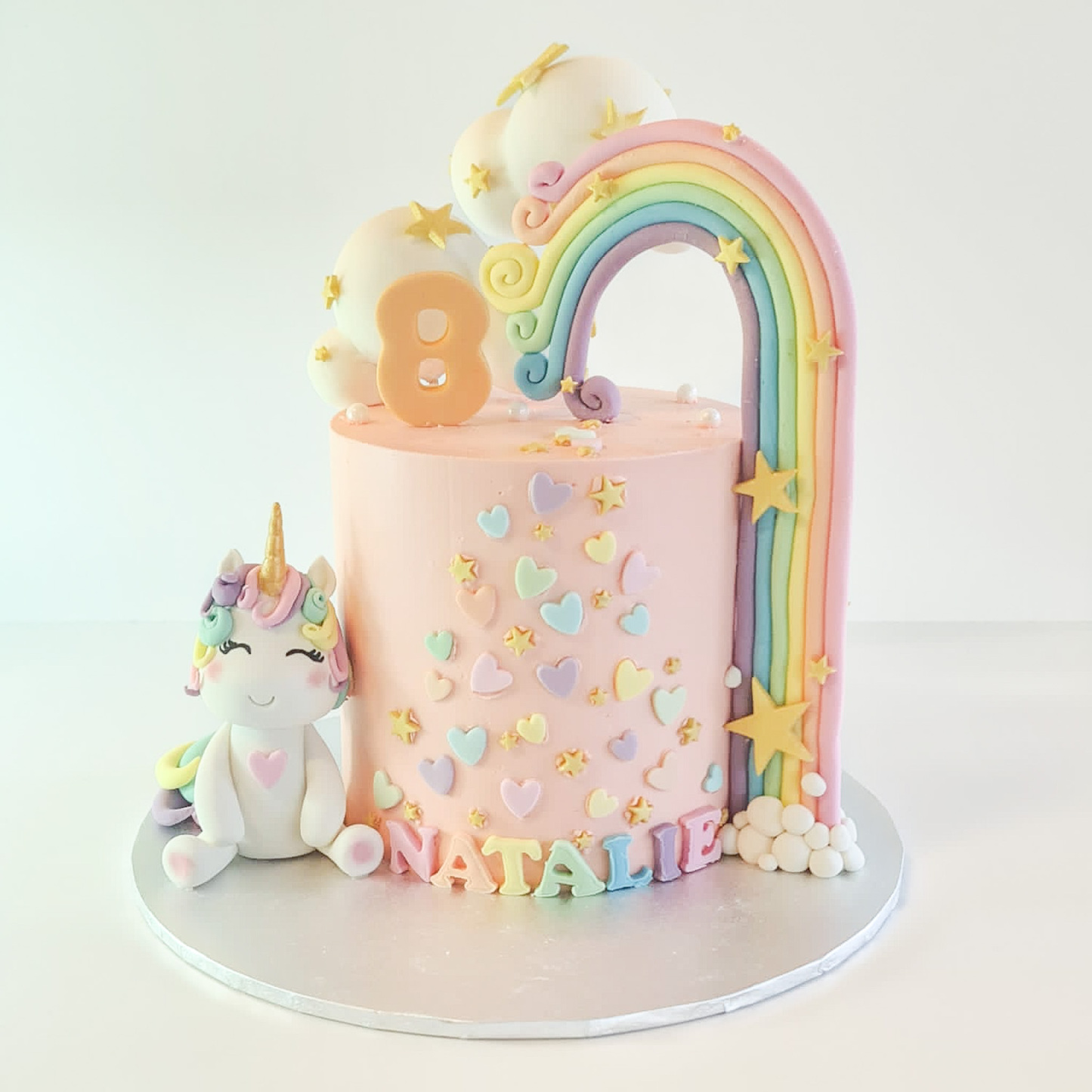 Rainbow Unicorn Cake