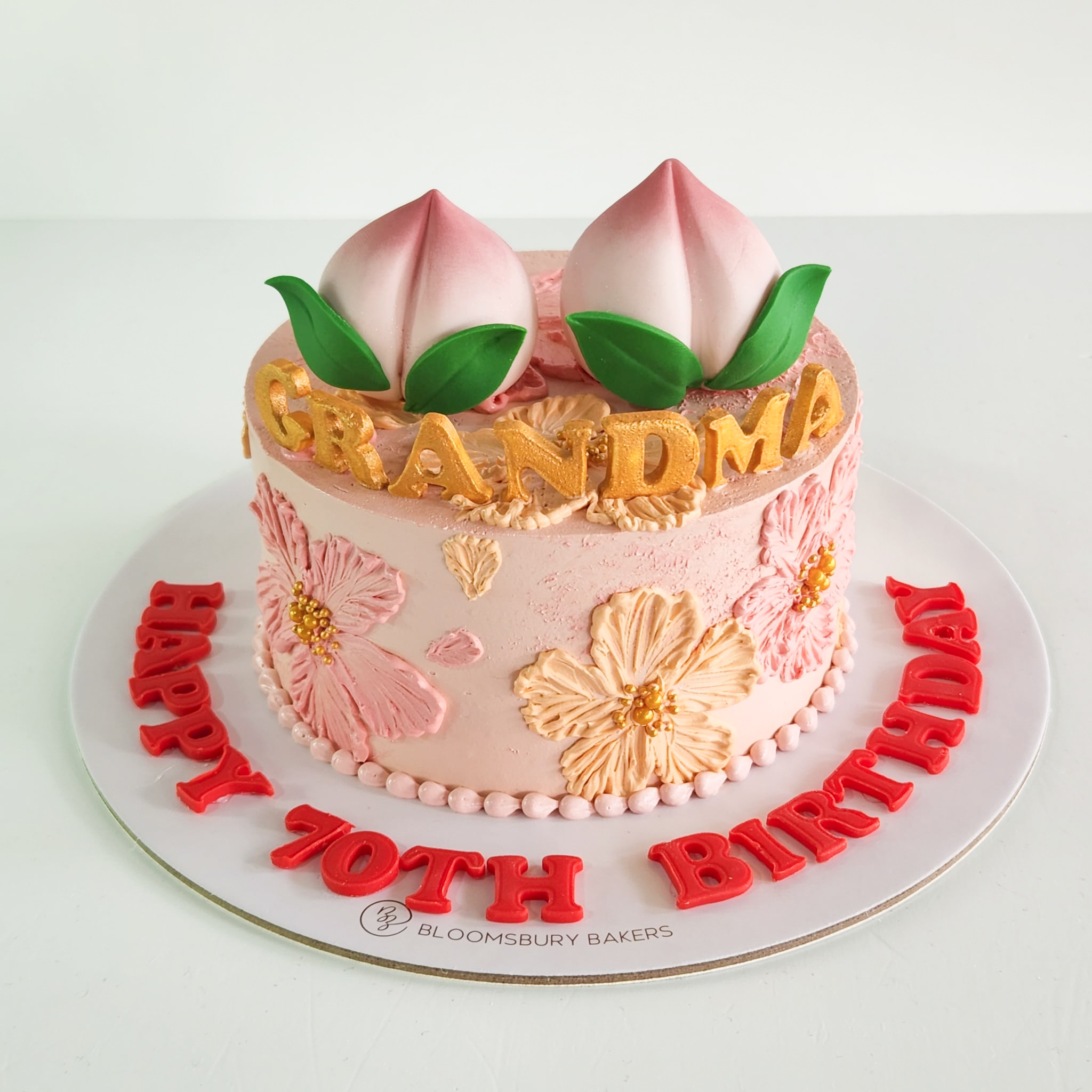 Blush Buttercream Floral Longevity Cake (Shorter Version)