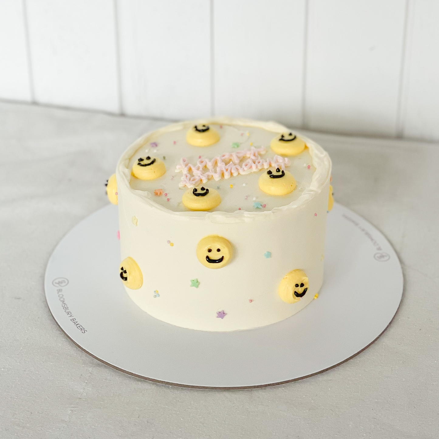 Pastel Smilies Cake