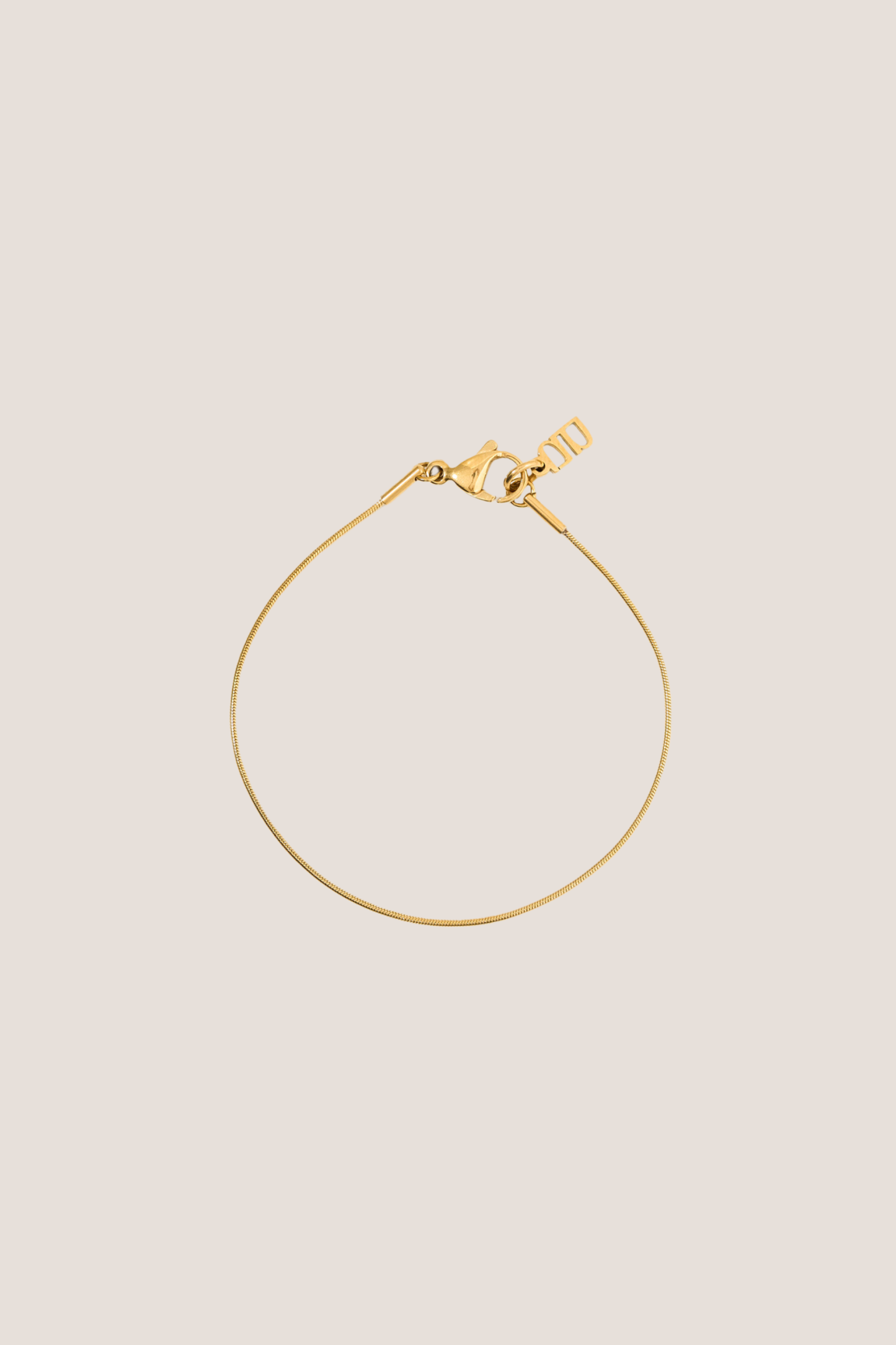 Thin Snake Gold Chain Bracelet