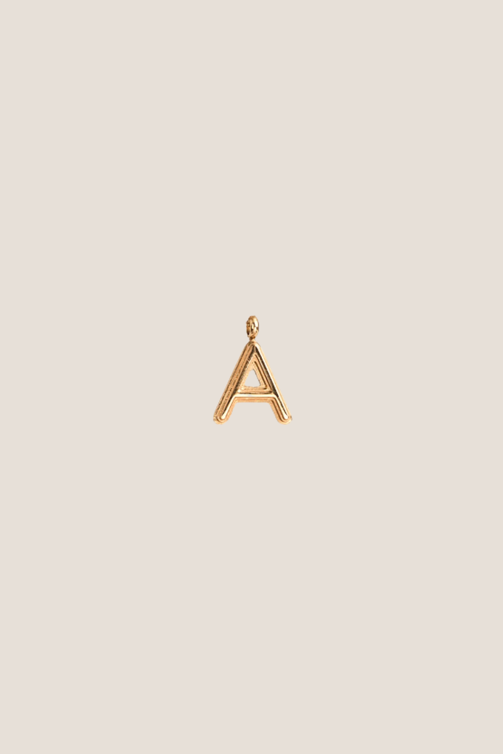 Alphabet Gold Charm